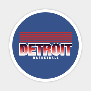 Detroit basketball vintage Magnet